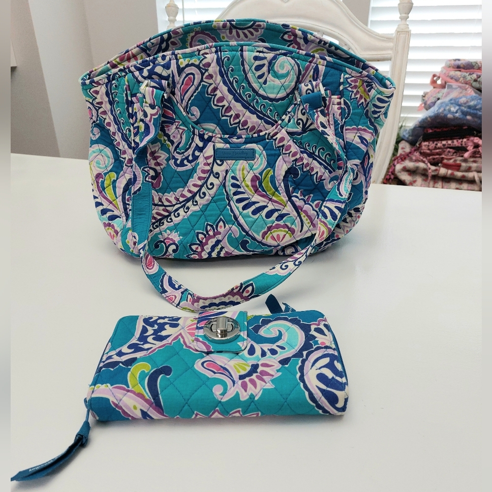 Glenna & Turnlock Wallet Waikiki Paisley